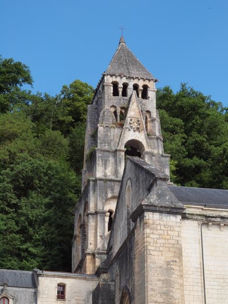 Le clocher de l'église abbatiale à Brantôme