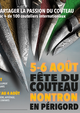 Affiche la Fête du Couteau 2023 à Nontron du 05/08/2023 au 06/08/2023
