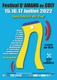 Affiche Festival Saint Amand de Coly 2022 à Saint-Amand-de-Coly du 15/07/2022 au 17/07/2022