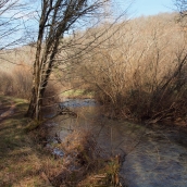 le Coly depuis le chemin forestier
