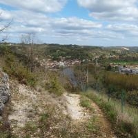 Vue splendide sur Le Bugue : Attention descente raide !
