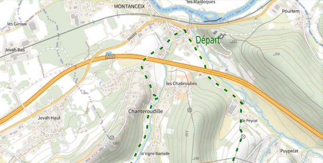 carte balade Montrem