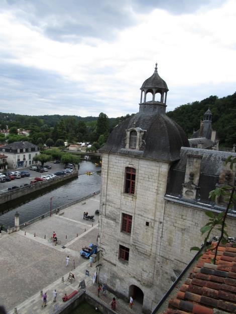 Vue sur La Dronne depuis le clocher