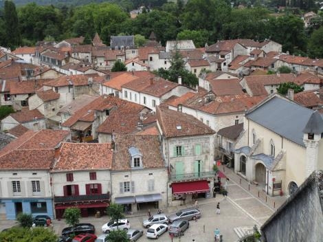 Vue depuis le clocher de l'église St Pierre