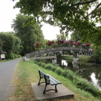 la passerelle sur le canal lalinde