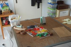 Peinture à la cire d'abeille