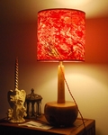 lampe avec pied en bois