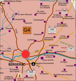 carte accès Monbazillac