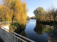 Vue sur l'Isle en automne