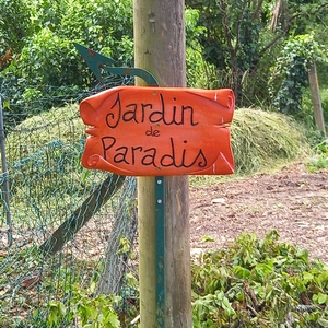 Le Jardin de Paradis accueil panneau