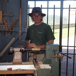  l'atelier du tourneur sur bois aux jardins de Marqueyssac