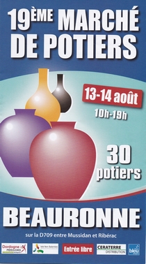 Affiche Marché de Potiers à Beauronne 2022