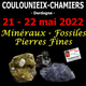 Affiche A Salon-exposition vente de minéraux, fossiles et pierres fines 2022 à Coulounieix Chamiers