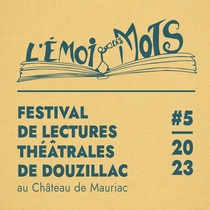 Affiche Festival L'émoi des mots 2023  Douzillac Dordogne
