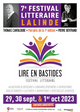 Affiche Festival Lire en Bastides 2023 à Lalinde du 29/09/2023 au 01/10/2023