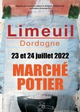 Affiche Marché potier à Limeuil 2022 à Limeuil du 23/07/2022 au 24/07/2022