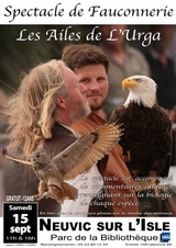 Spectacle de Fauconnerie à Neuvic 15 septembre 2018
