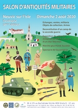 Salon Antiquités Militaires Bourse aux armes 2020 à Neuvic en Périgord