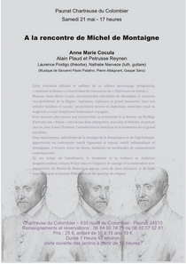 Affiche A la rencontre de Michel de Montaigne 2022