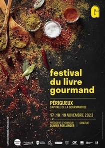 Affiche Festival du livre gourmand Périgueux 2023