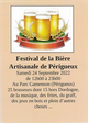 Affiche Festival de la Bière Artisanale de Périgueux 2022 à Périgueux le 24/09/2022