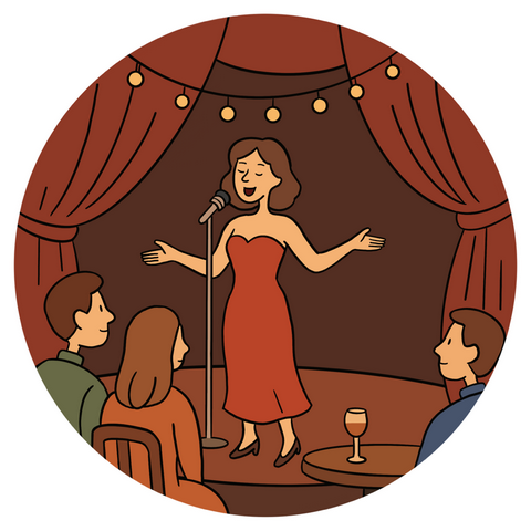 Picto Cabarets, spectacles, guinguettes