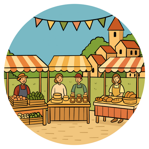 les marchés en Dordogne